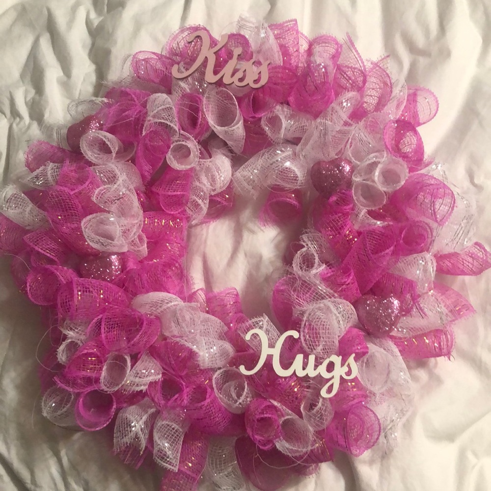 Valentines handmade wreath